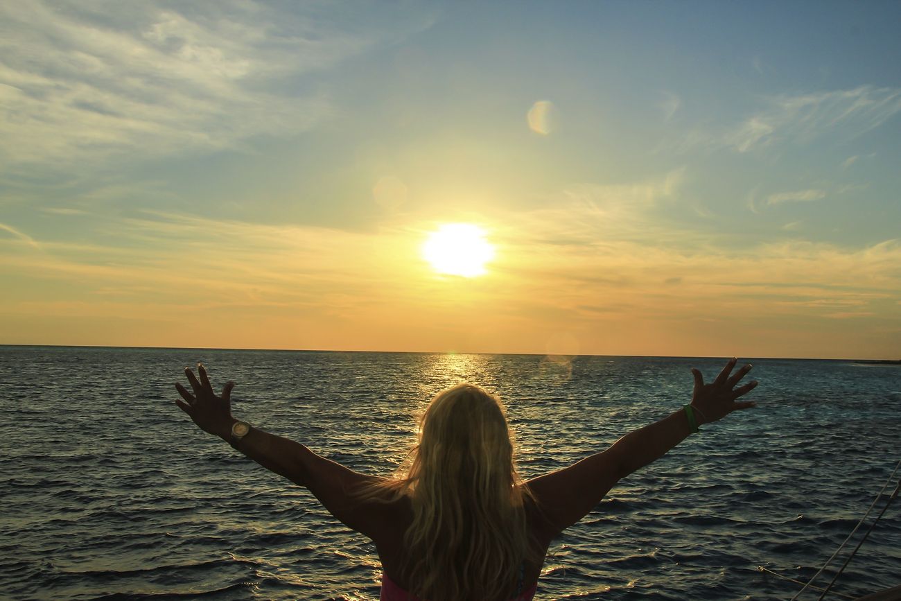 Woman at beach